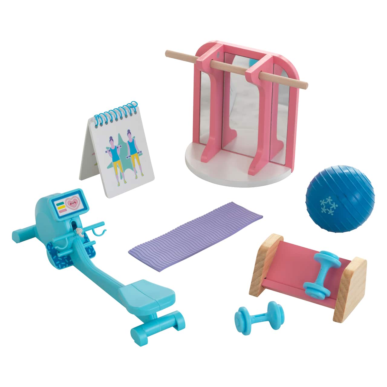 KidKraft Home Gym Dollhouse Accessory Pack